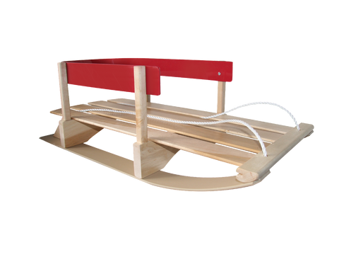 Traîneau traditionnel en bois pour bébé GV|GV traditional baby wooden sled